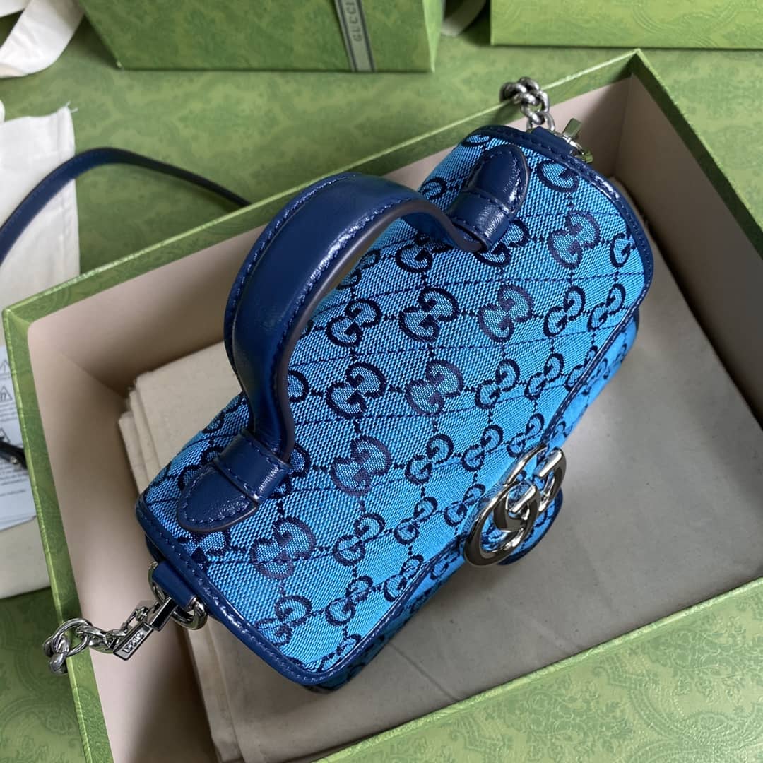 Gvc*1 Marmont GG Mini Top Handle Bag Replica 583571