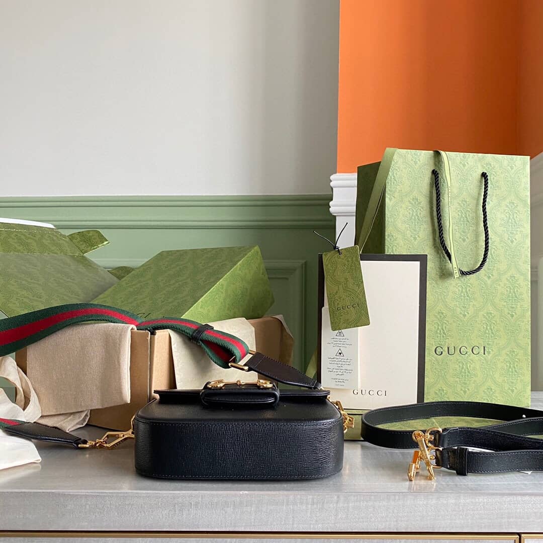 Gvc*1 Horsebit 1955 Mini Bag Replica Black 658574