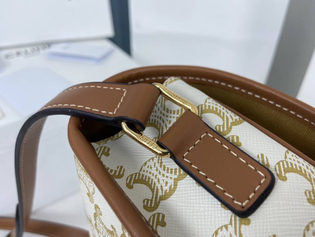 Ce1i*e Bag Dupe Triomphe Canvas Medium Folco Replica Bag