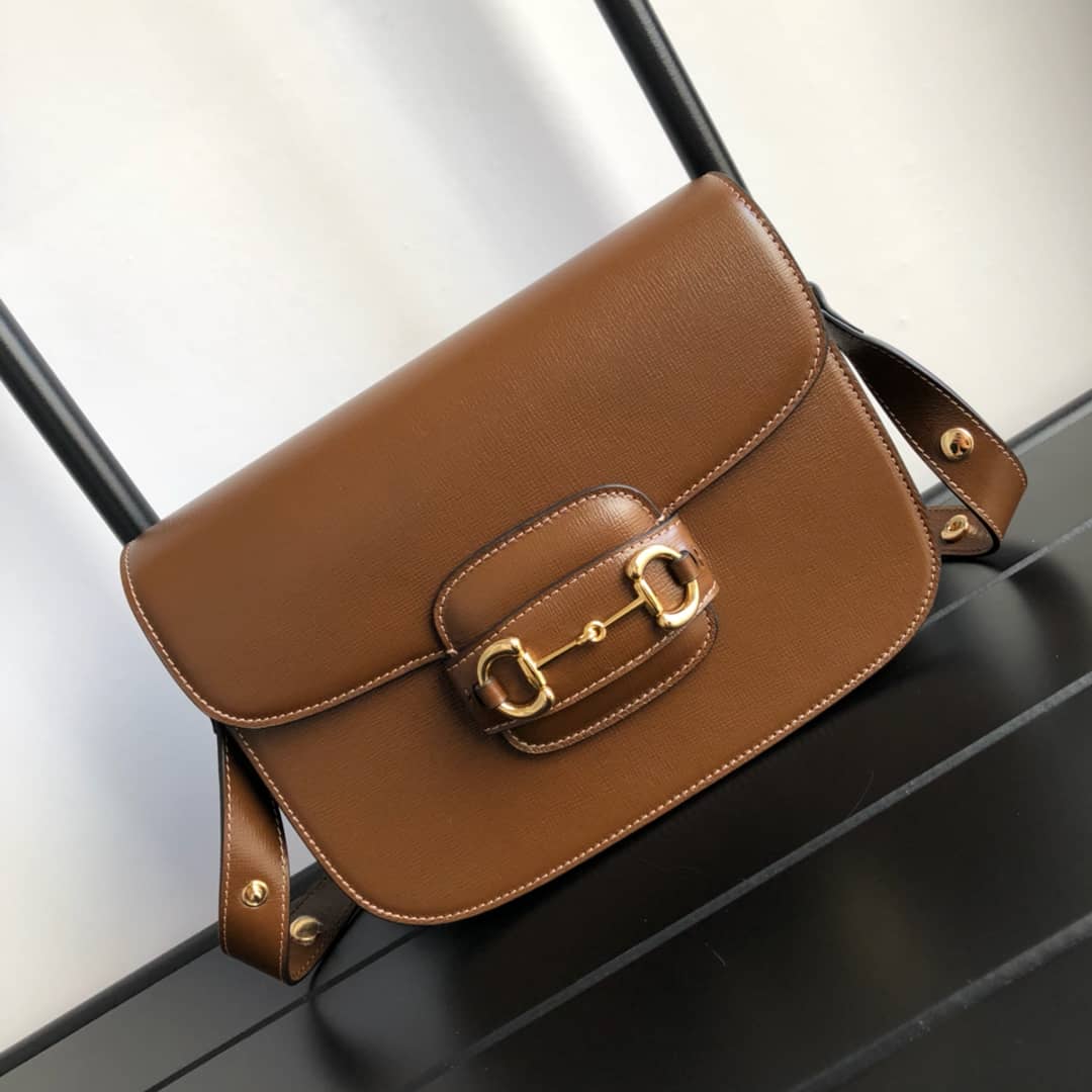 Gvc*1 Horsebit 1955 Shoulder Bag Replica Brown 602204