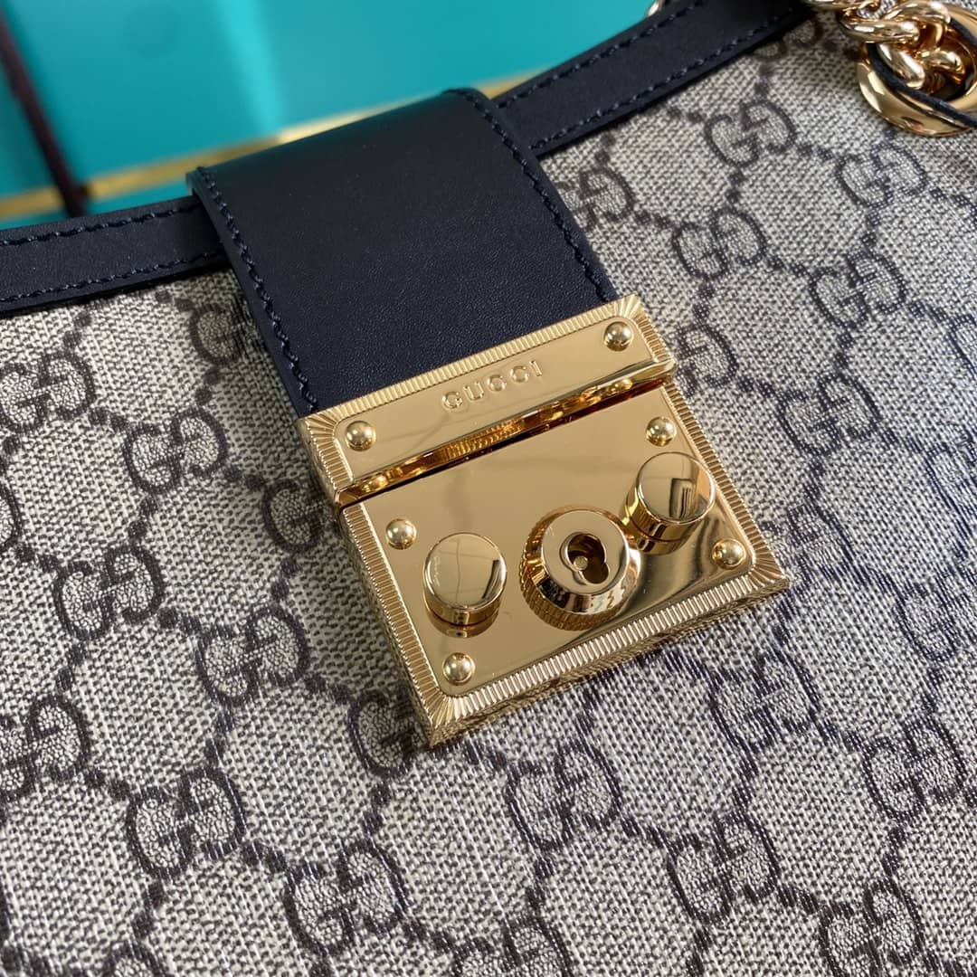 Gvc*1 Padlock GG Svp*me Canvas Shoulder Bag Replica 479197