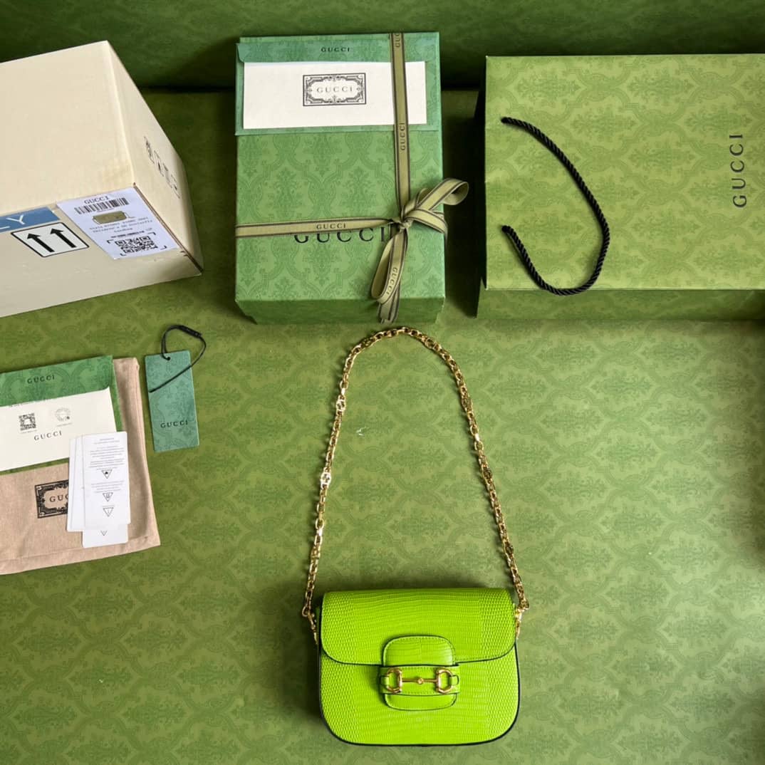 Gvc*1 Horsebit 1955 Lizard Mini 675801 Replica Shoulder Bag