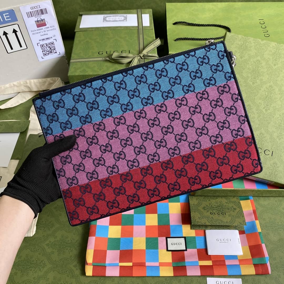 Gvc*1 Purse Dupes Multicolor Canvas GG Pouch657581