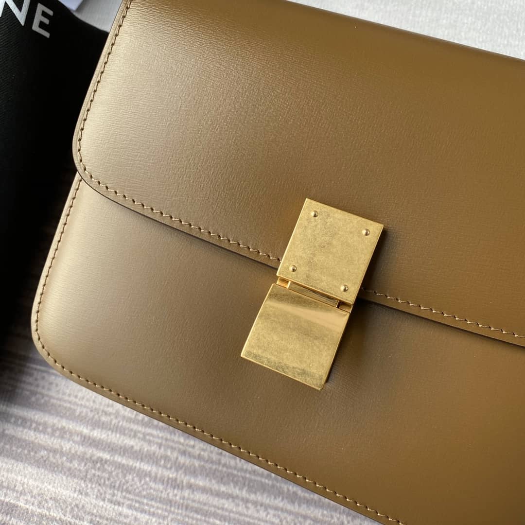 Ce1i*e Bag Dupe Triomphe Teen 18.5CM Replica Calfskin Handbag