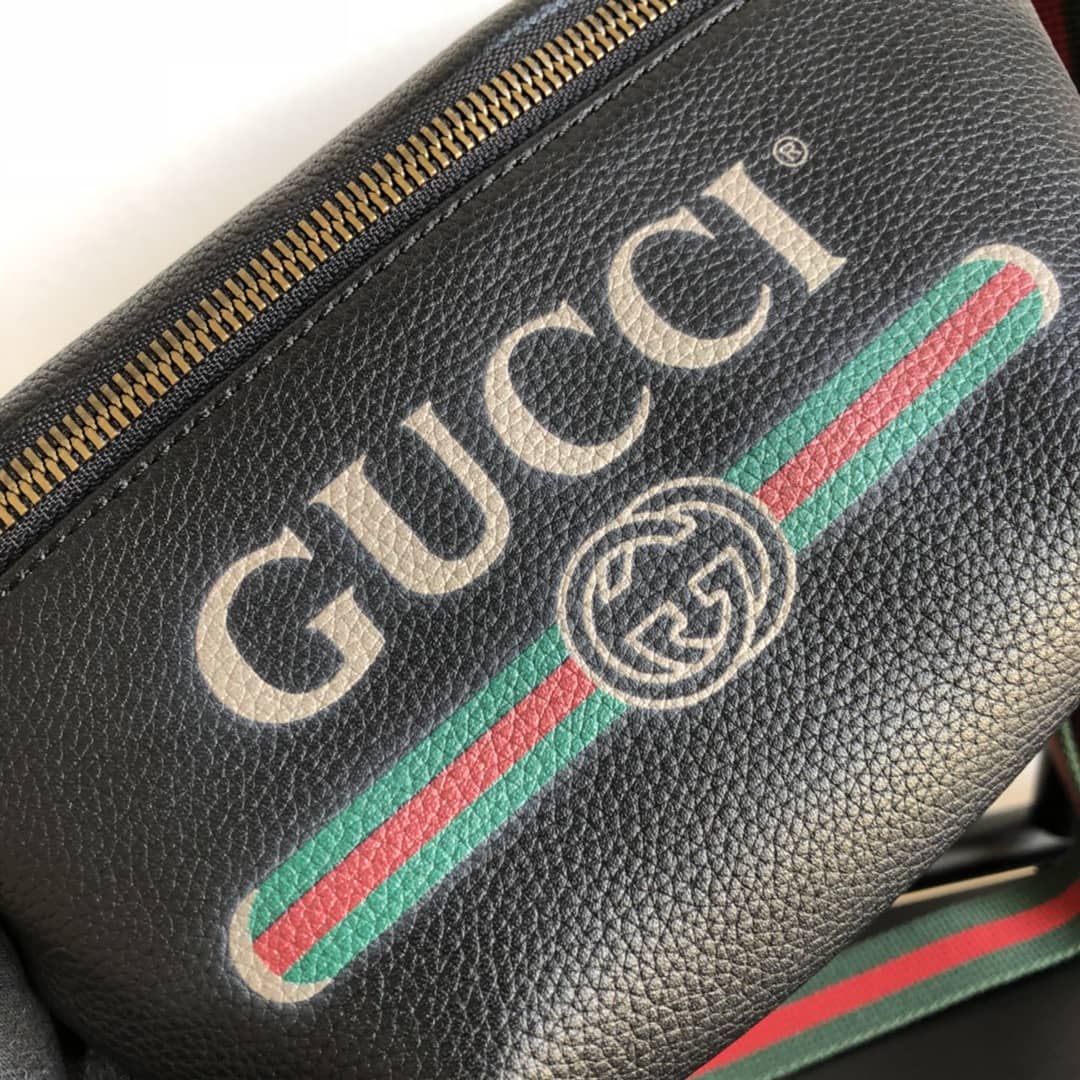 Gvc*1 Print Small Waist Body Belt Bag Replica Black 527792
