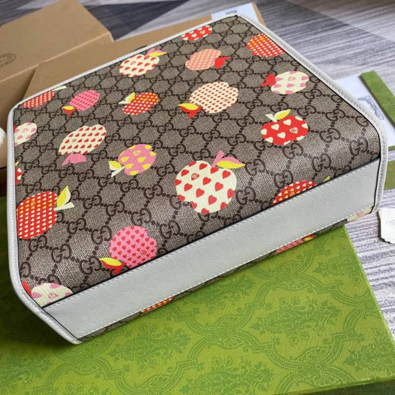 Gvc*1 GG Svp*me Kids Girl Tote Replica Gray 605614