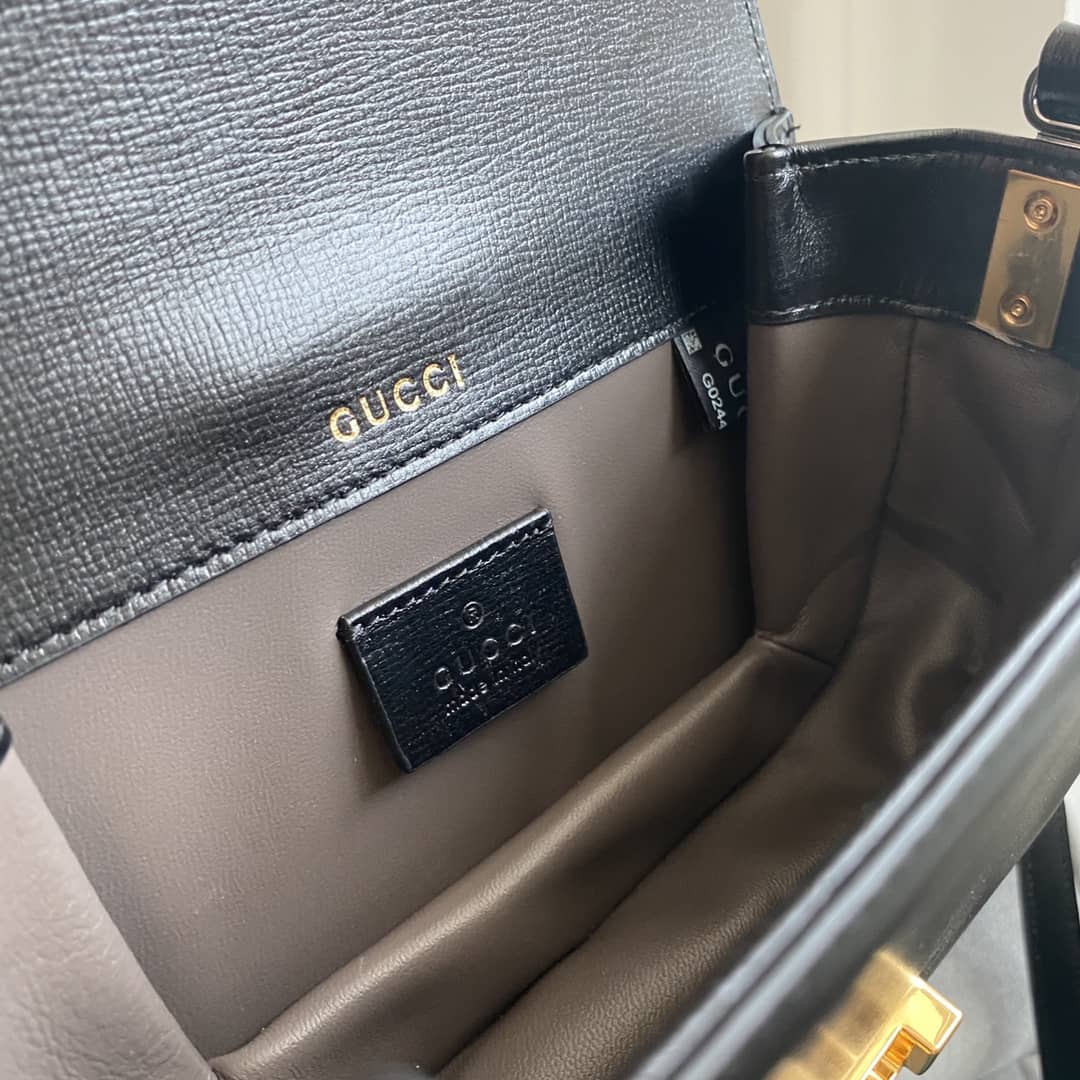 Gvc*1 Ladies Mini Sylvie Shoulder Bag Replica Black 615965