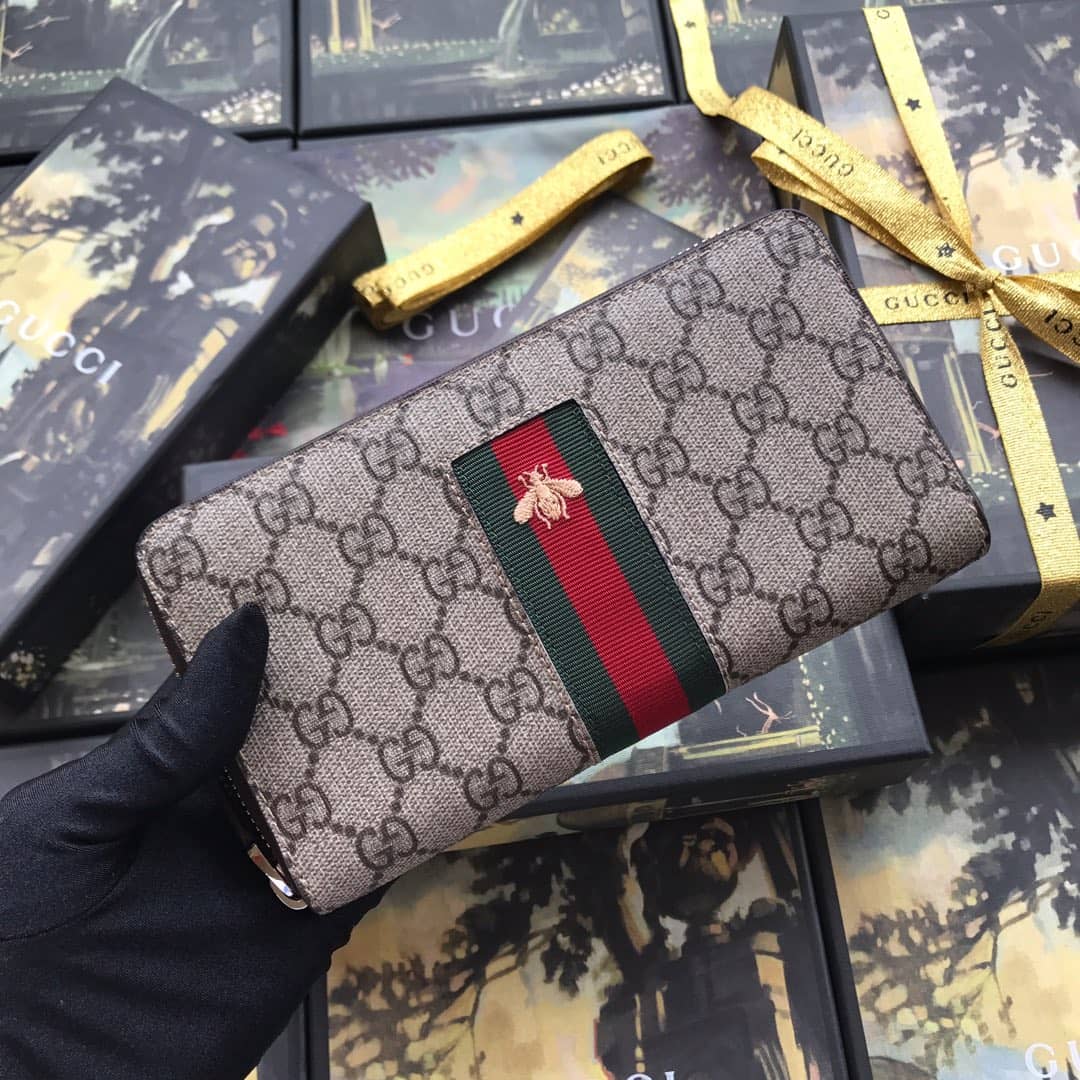 Gvc*1 Web GG Svp*me Around Zip Wallet Replica 408831