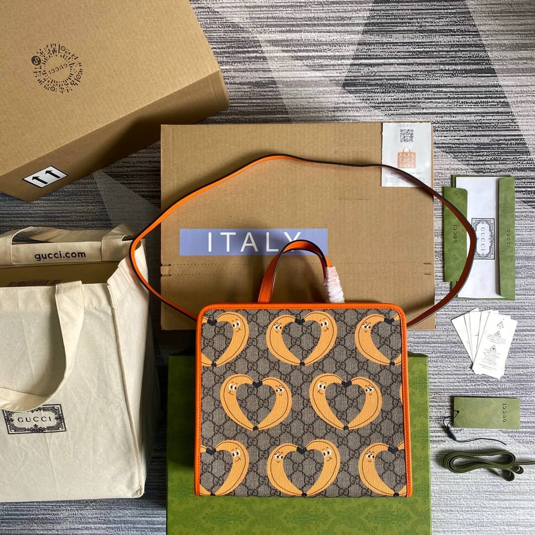 Gvc*1 Svp*me Canvas Children Yuko Higuchi Tote Replica Orange 630542