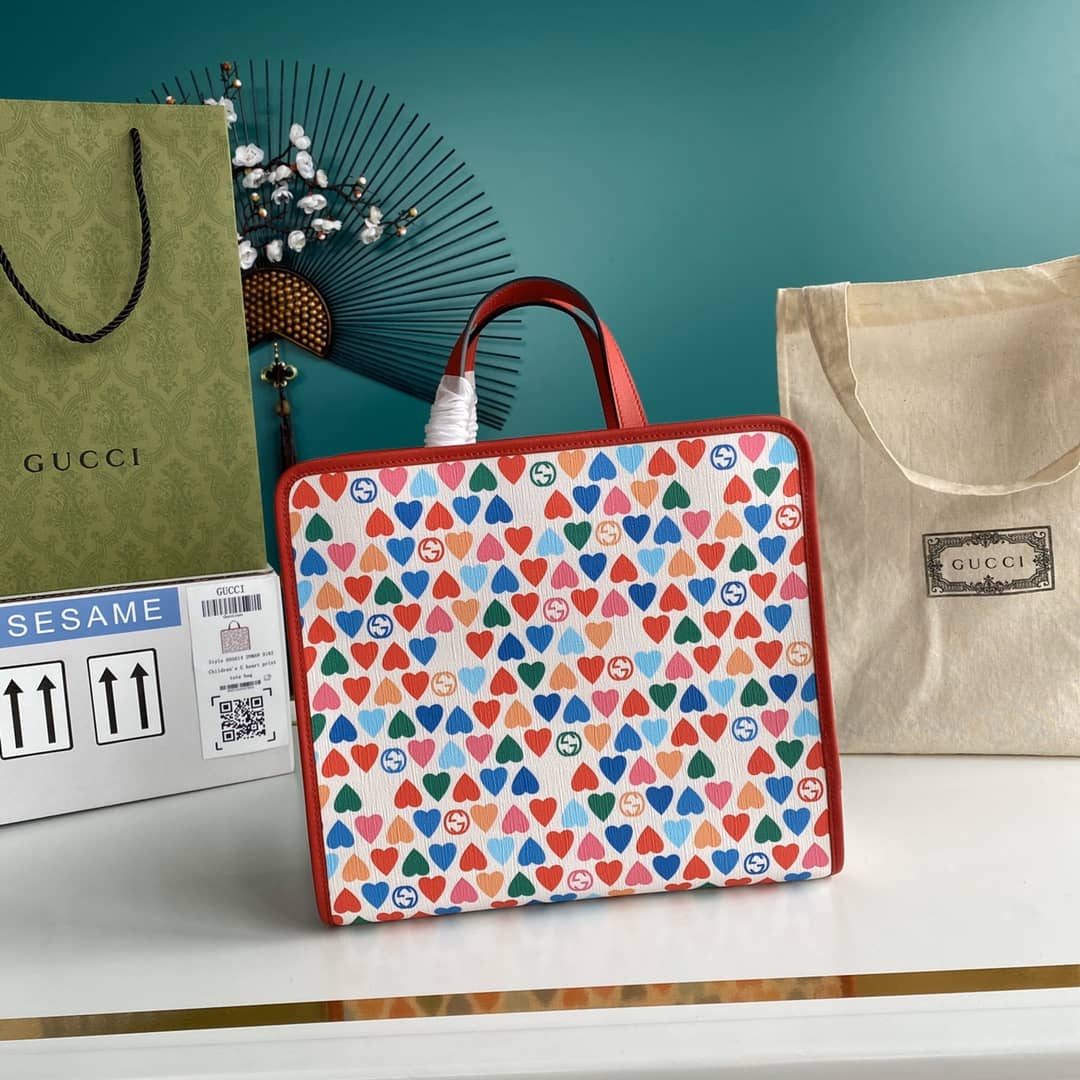 Gvc*1 GG Printed Multicolor Kids Girl Tote Replica 605614