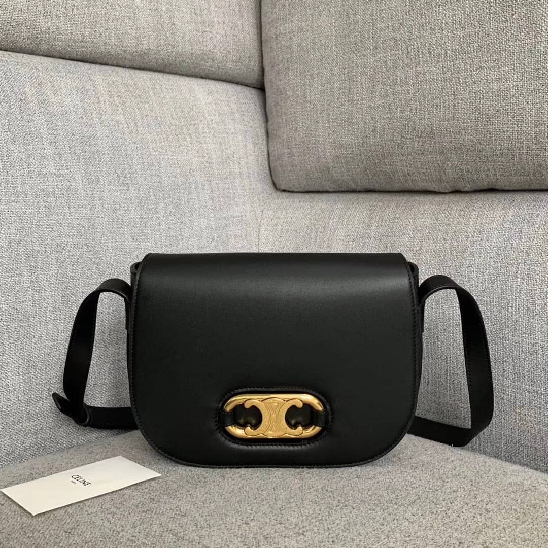 Ce1i*e Triomphe Bag Dupe Medium Maillon Triomphe Calfskin Replica Bag