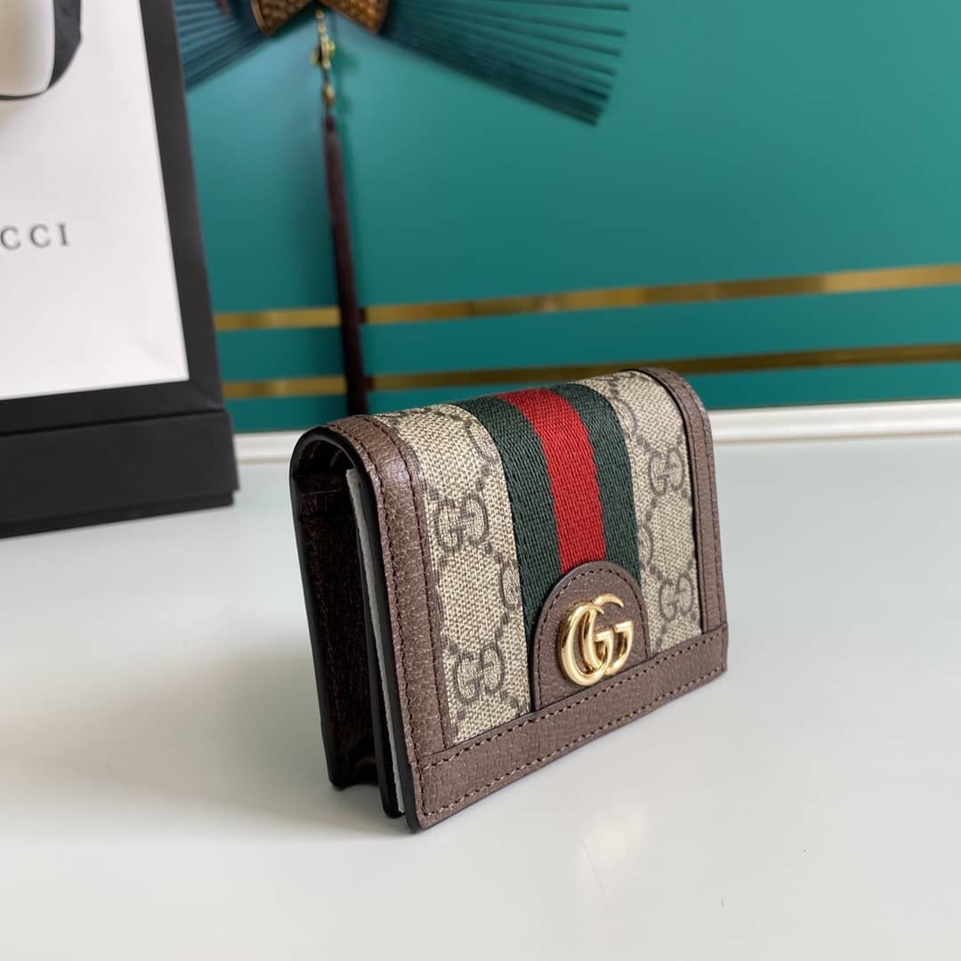 Gvc*1 Ophidia GG Card Case Wallet Replica 523155
