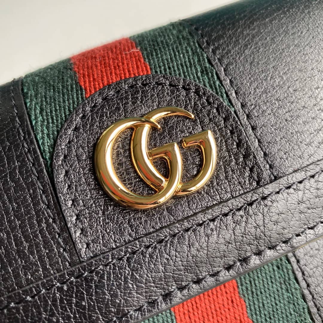Gvc*1 Continental Long Wallet Black Replica 523153