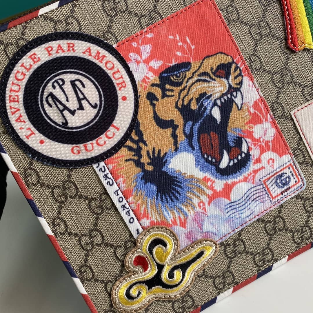 Gvc*1 GG Svp*me Monogram Courrier Zip Pouch Replica 473915