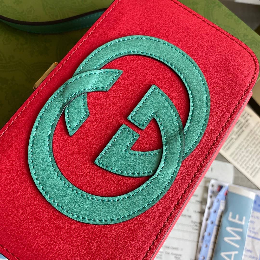 Gvc*1 Interlocking G Mini Bag Replica Red 658230