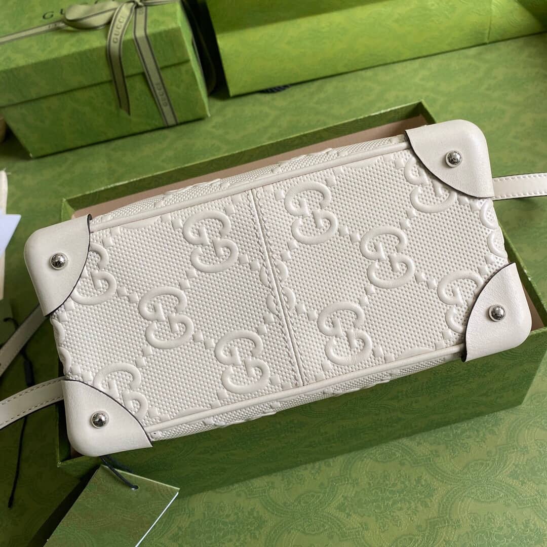 Gvc*1 GG Svp*me Leather Shoulder Bag Replica White 626363