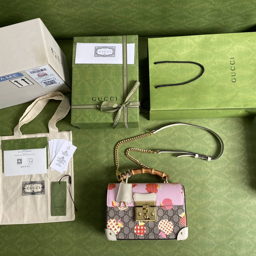 Gvc*1 Padlock Small Bamboo Shoulder Bag Replica 603221