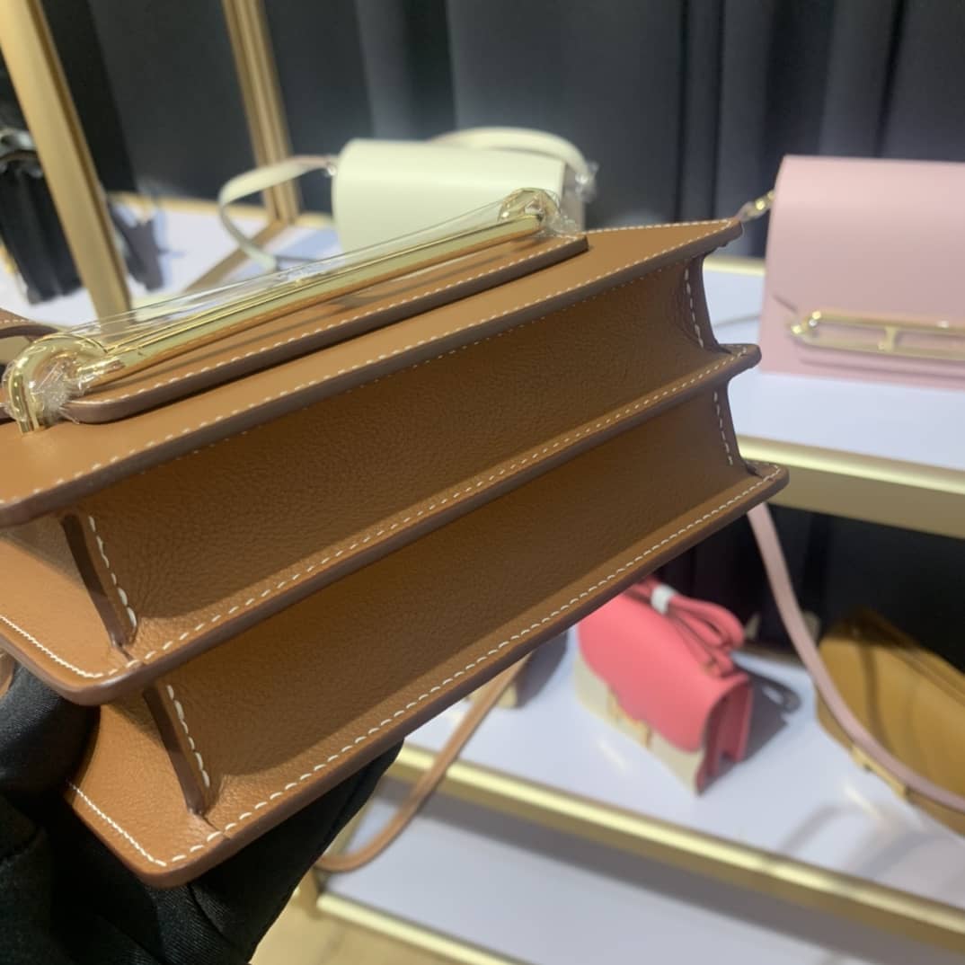 H**me5 Roulis Mini Sac Evercolor Calfskin Leather Crossbody Bag