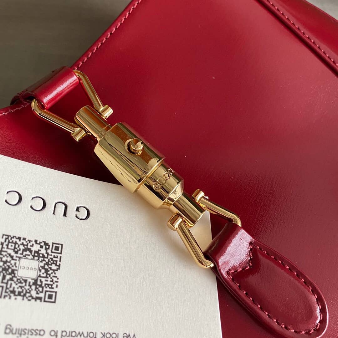 Gvc*1 GG Jackie 1961 Small Hobo Shoulder Bag Replica Red 636709