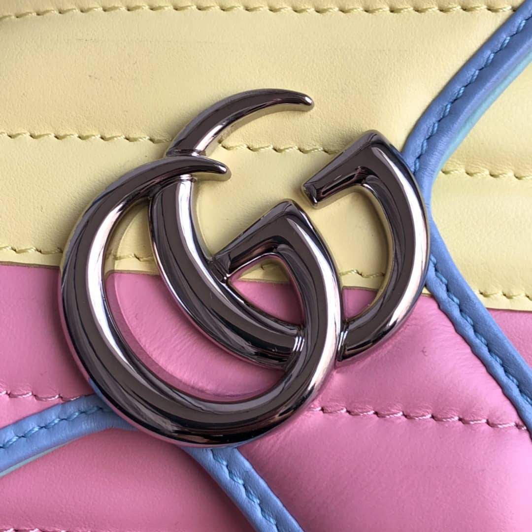 Gvc*1 GG Marmont Mini Matelasse Shoulder Bag Replica Colorful 446744