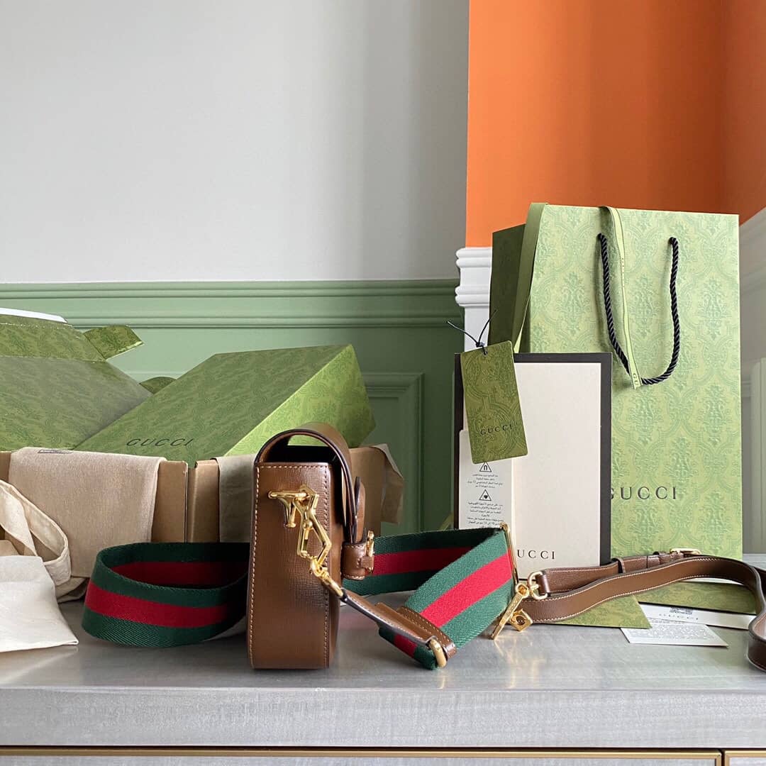 Gvc*1 Horsebit 1955 Mini Bag Replica Brown 658574