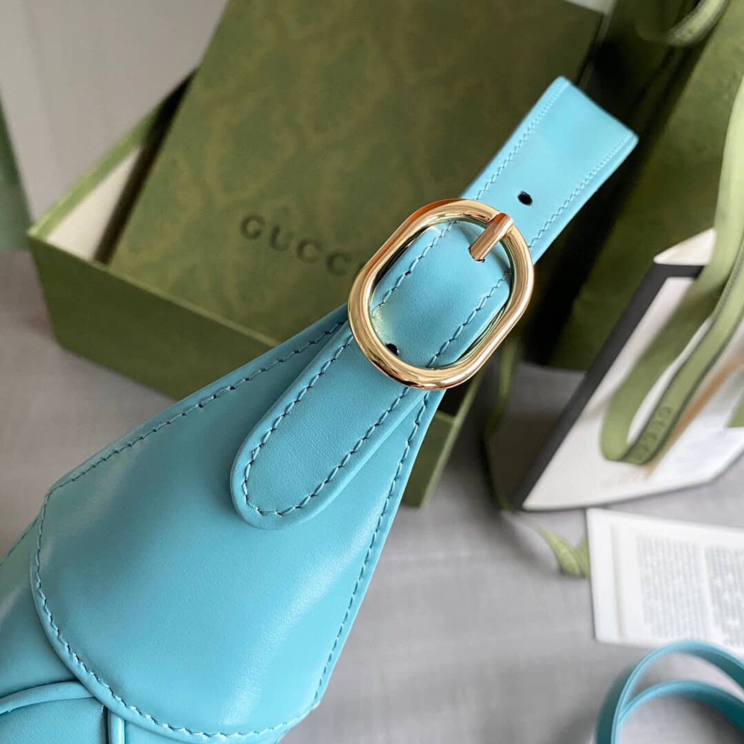 Gvc*1 GG Jackie 1961 Small Hobo Shoulder Bag Replica Blue 636709