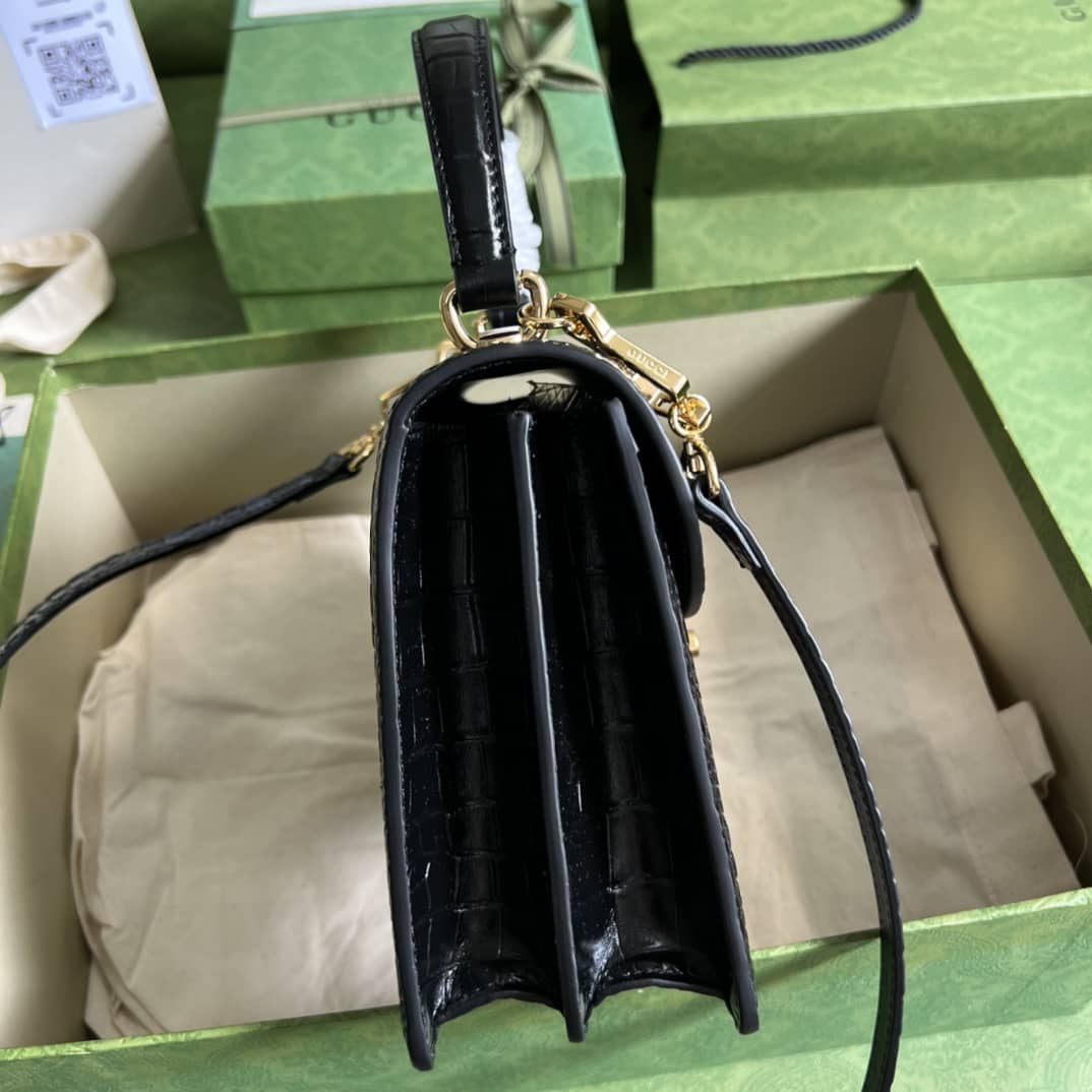 Gvc*1 Ophidia Small Top Handle Shoulder Bag With Web 651055 Replica