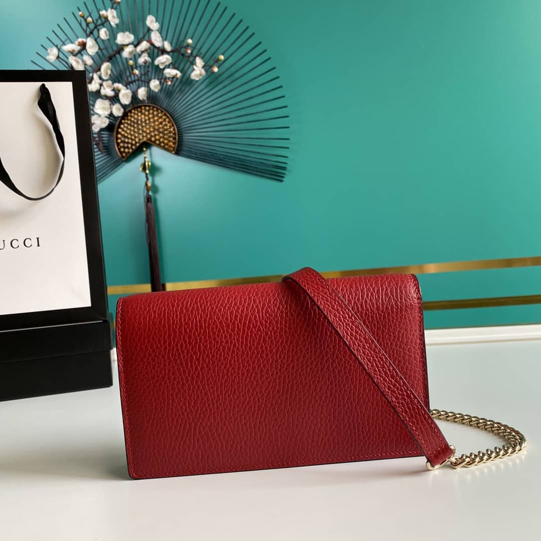 Gvc*1 Interlocking Crossbody Bag Chain Wallet Replica 510314