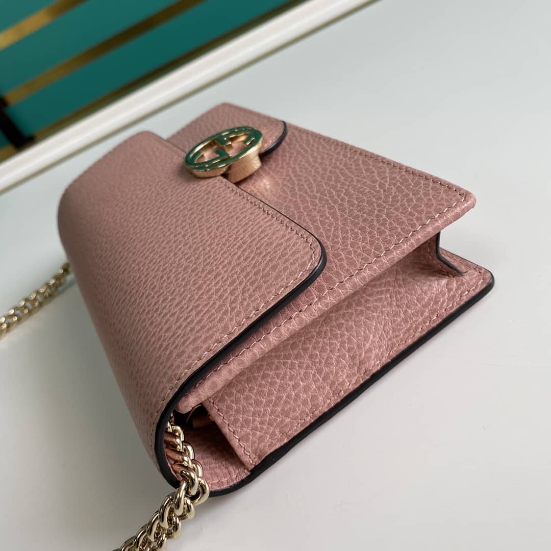 Gvc*1 Interlocking Crossbody Bag Chain Wallet Replica 510314