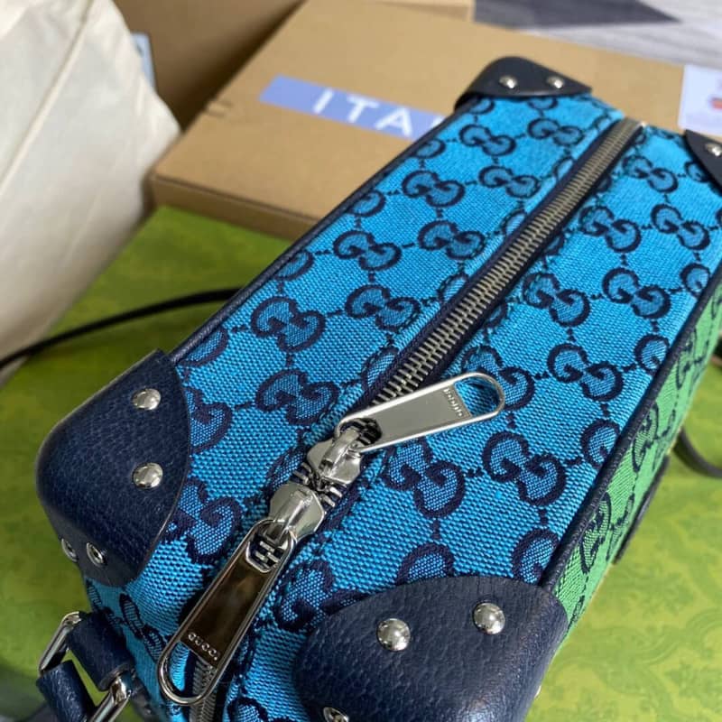 Gvc*1 GG Svp*me Leather Shoulder Bag Replica Colorful 626363