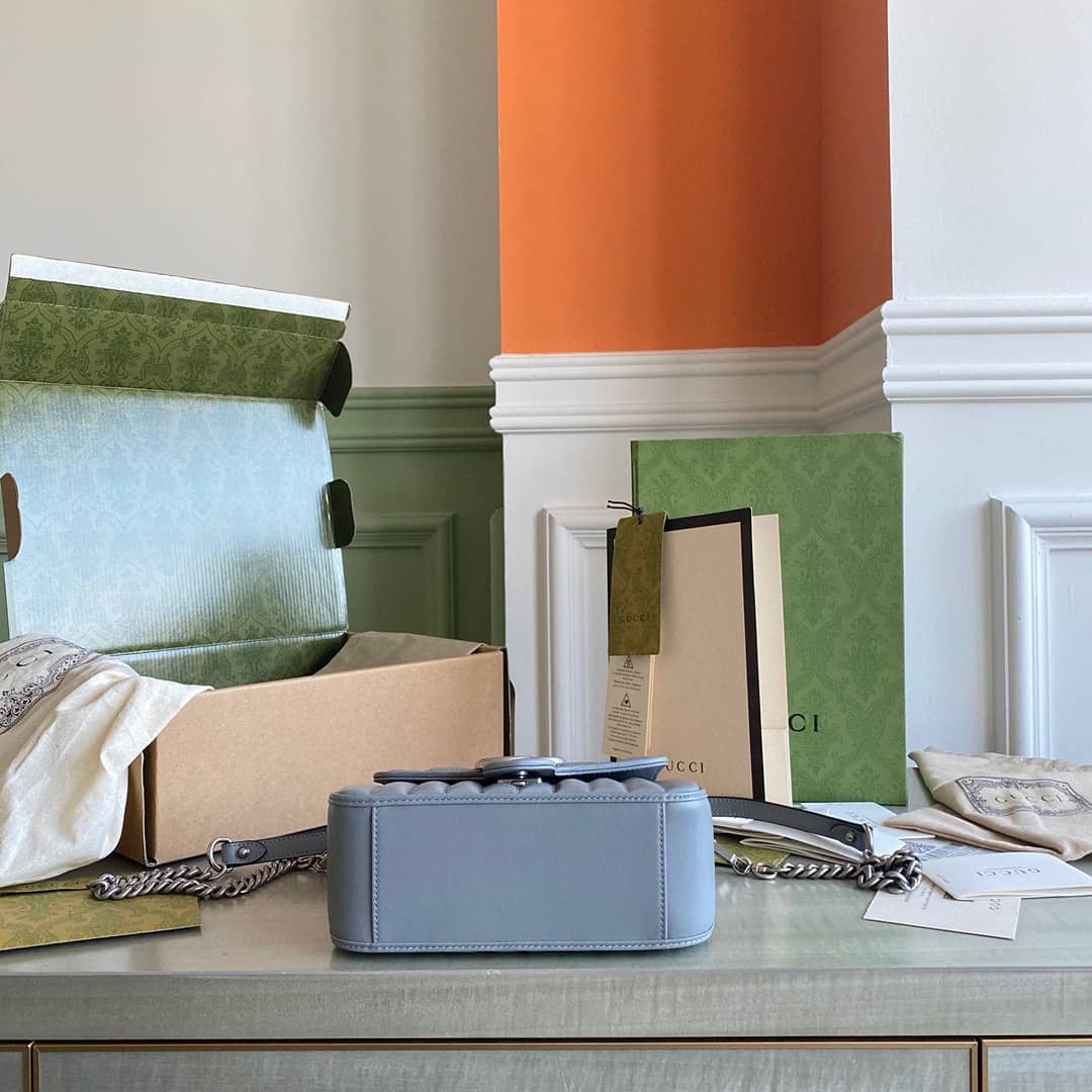 Gvc*1 GG Marmont Canvas Mini Top Handle Crossbody Bag 583571 Replica