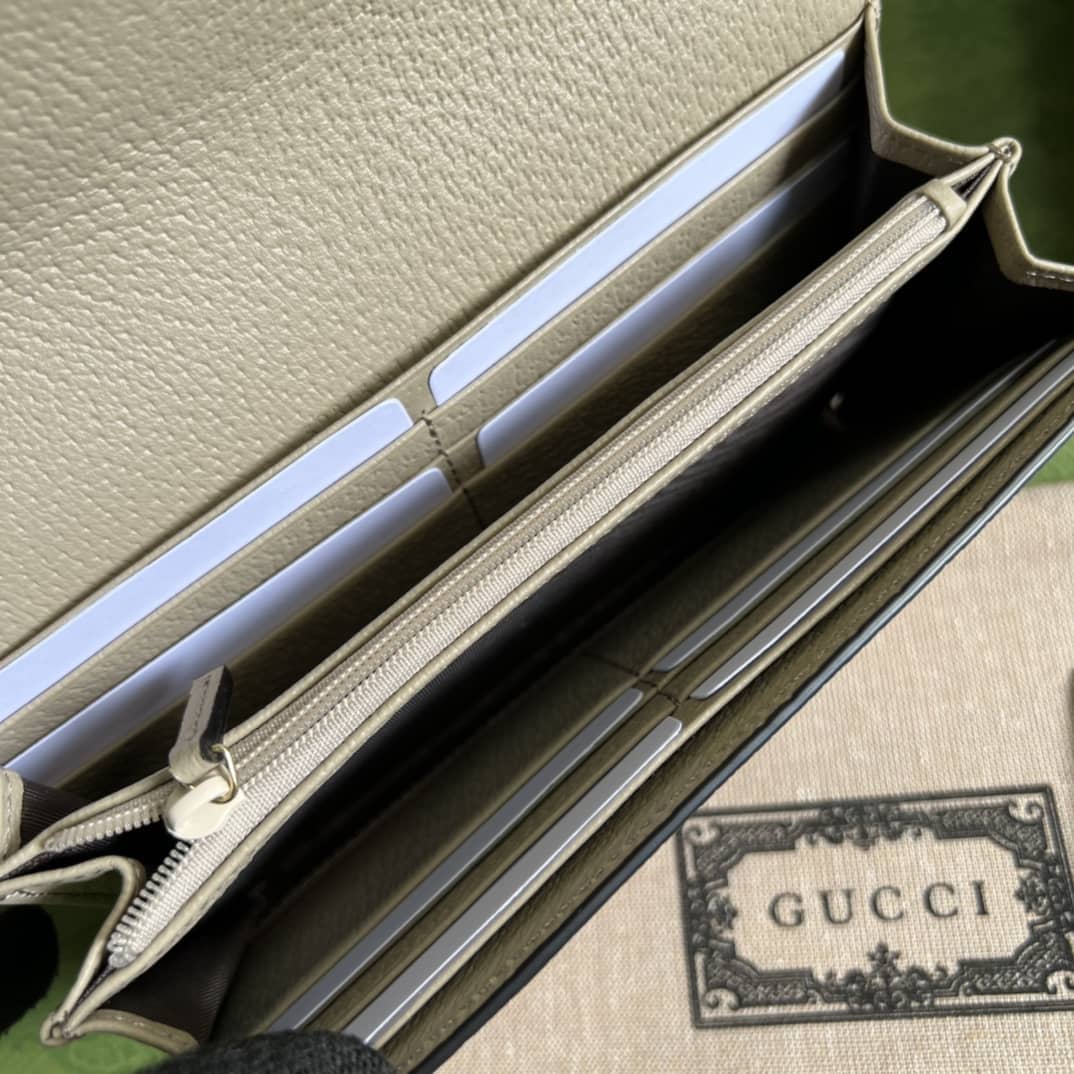 Gvc*1 Ophidia GG Continental Wallet Brown 523153 Replica