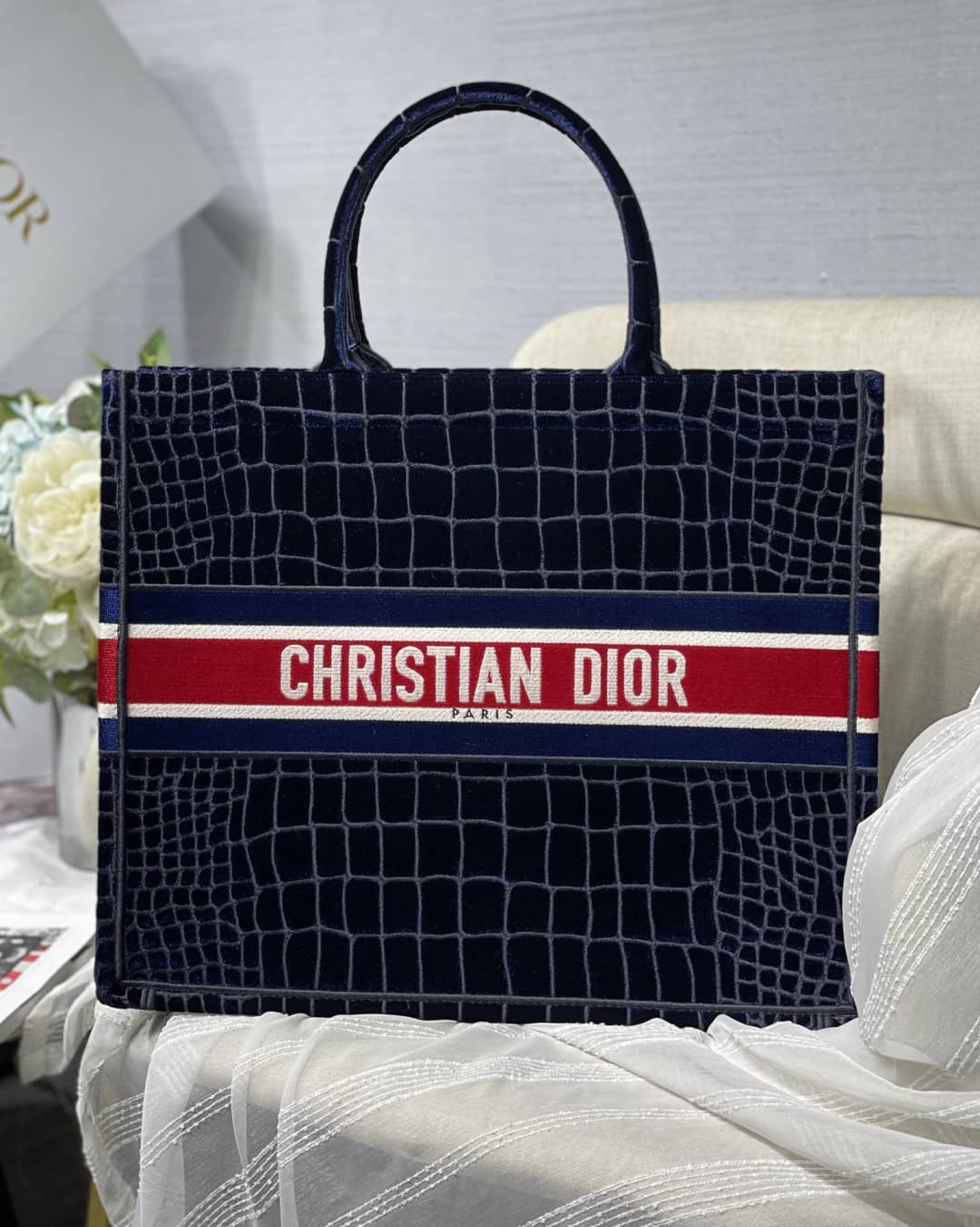 Chr1st1an D10r Tote Bag Dupe CD Book Embroidery