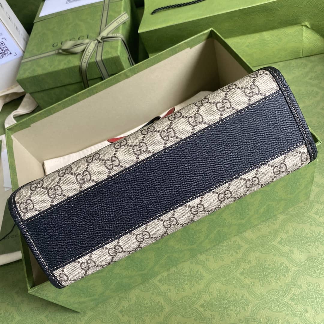 Gvc*1 GG Svp*me Children Ladybug Canvas Tote Replica 664083