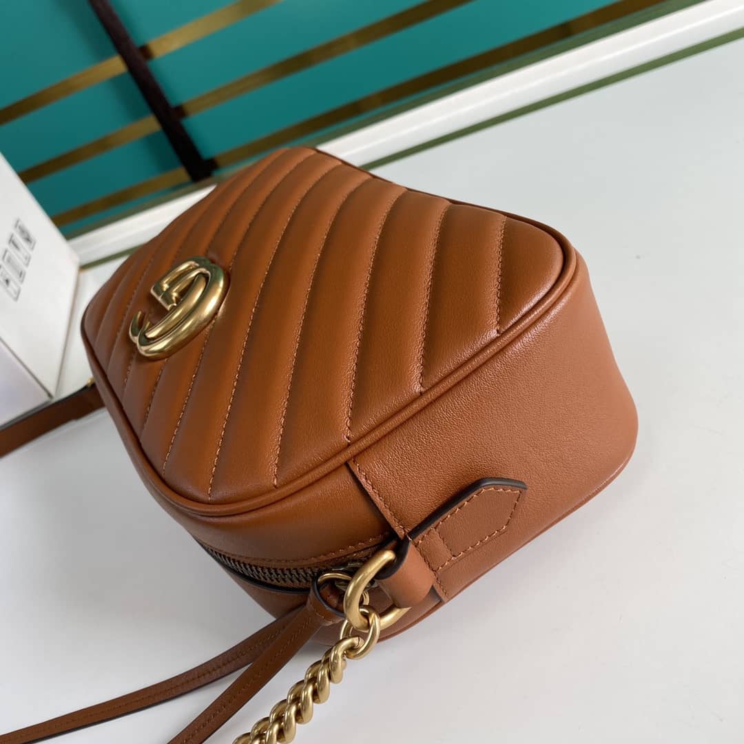 Gvc*1 Marmont Dupe GG Small Matelassé Shoulder Bag Replica 447632