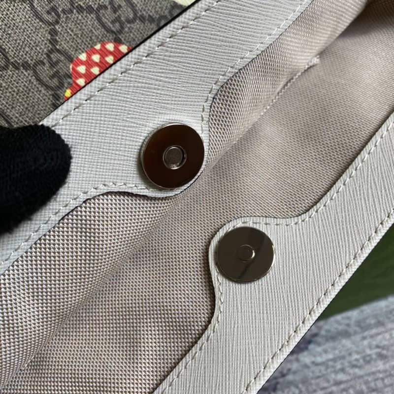 Gvc*1 Children GG Svp*me Canvas Replica Tote Gray 410812