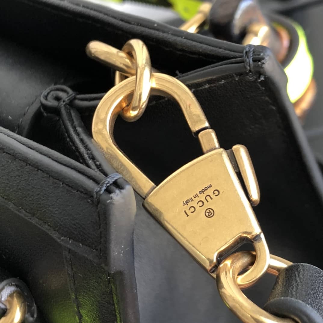 Gvc*1 Diana Mini Bamboo Tote Bag Replica Black 655661