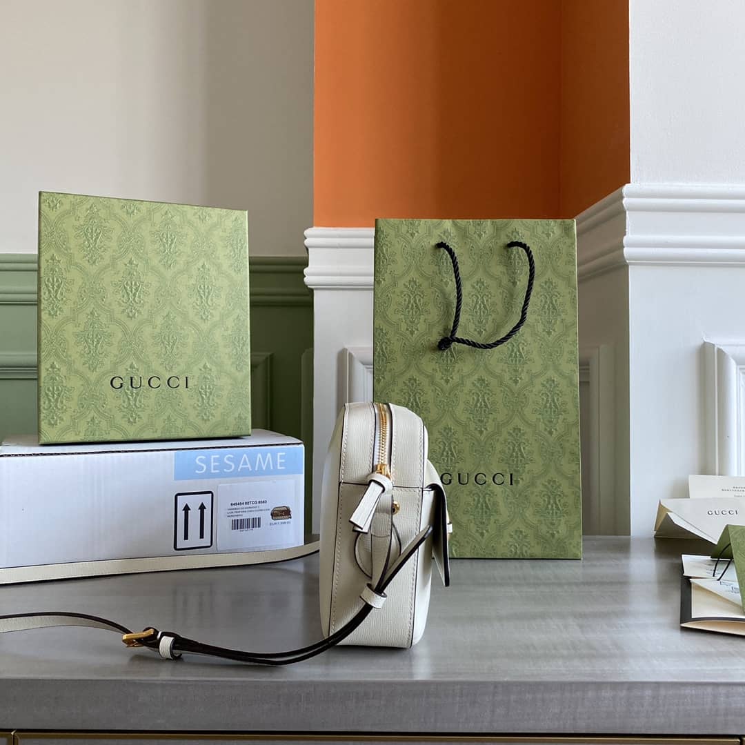 Gvc*1 Horsebit 1955 GG Crossbody Bag Replica White 645454