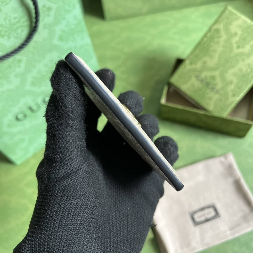 Gvc*1 GG Ophidia Card Case Svp*me Beige White 523159 Replica Wallet