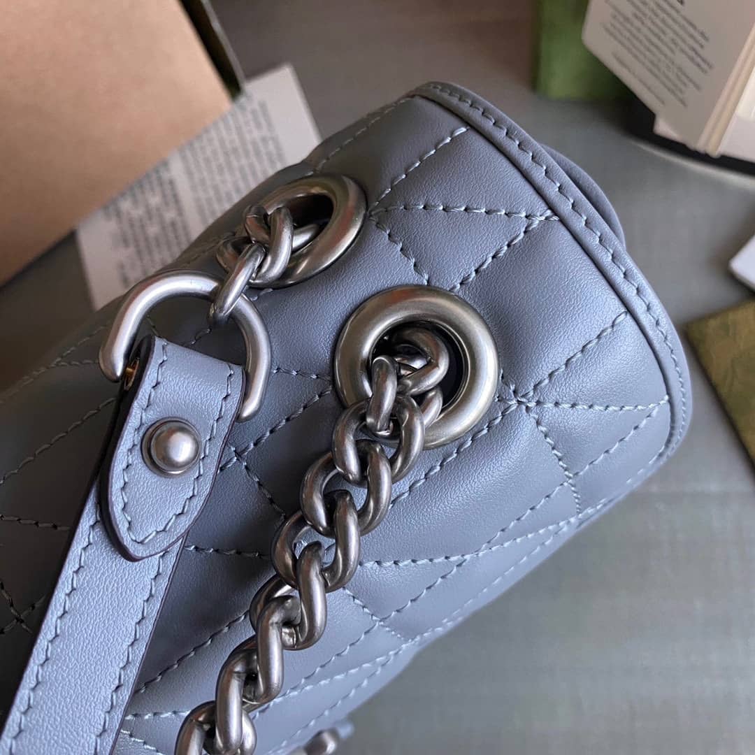 Gvc*1 GG Marmont Small Matelassé Leather 443497