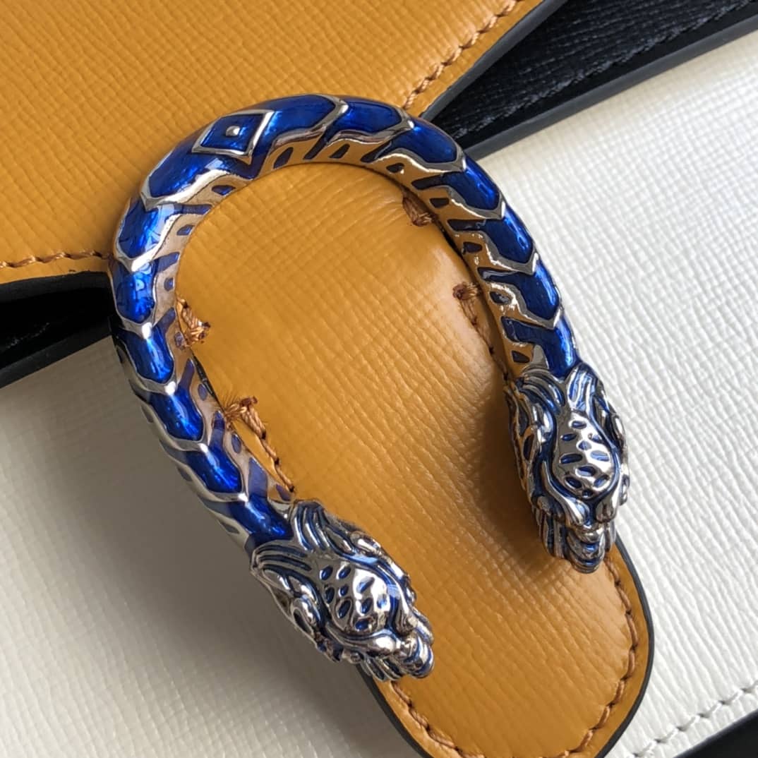 Gvc*1 Dionysus Dupe GG Svp*me Dionysus 2way Mini Chain Shoulder Bag Replica White Yellow 421970