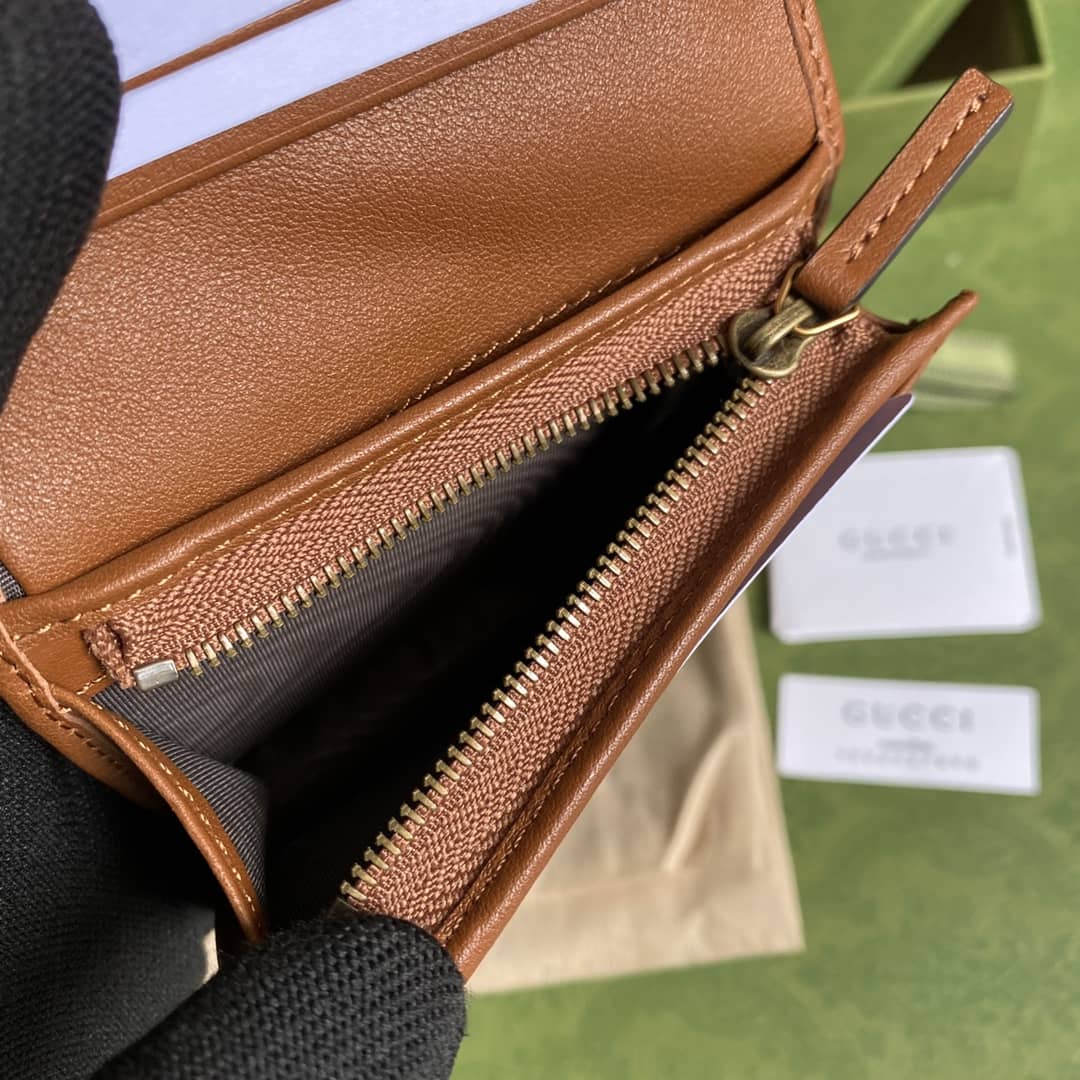 Gvc*1 Diana Leather Card Case Wallet Replica 658244