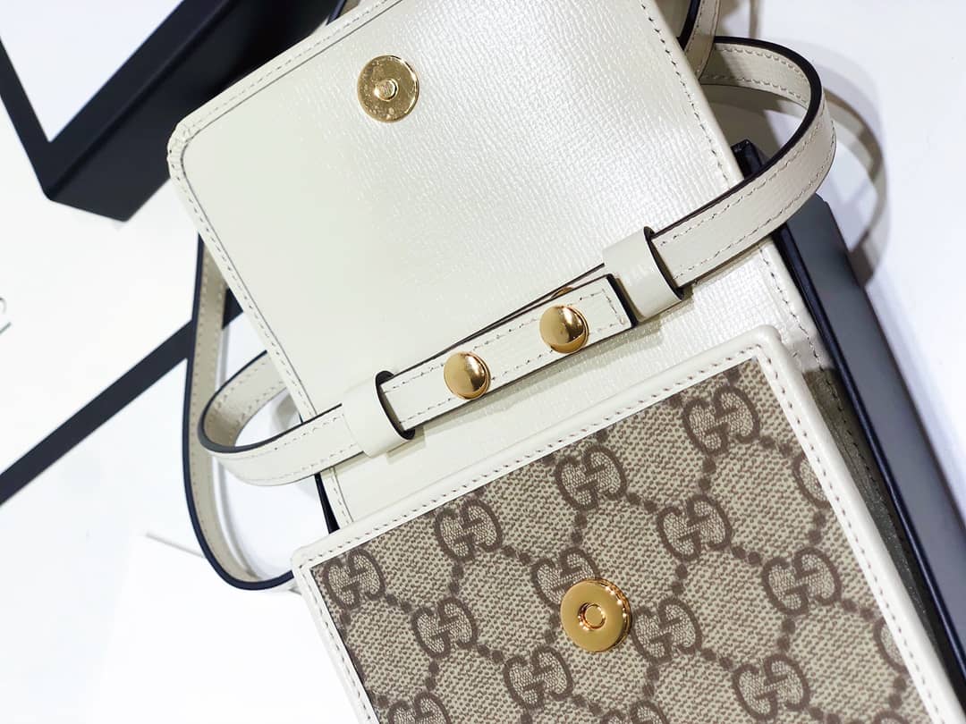 Gvc*1 Ophidia GG Mini Bag Replica White 625757