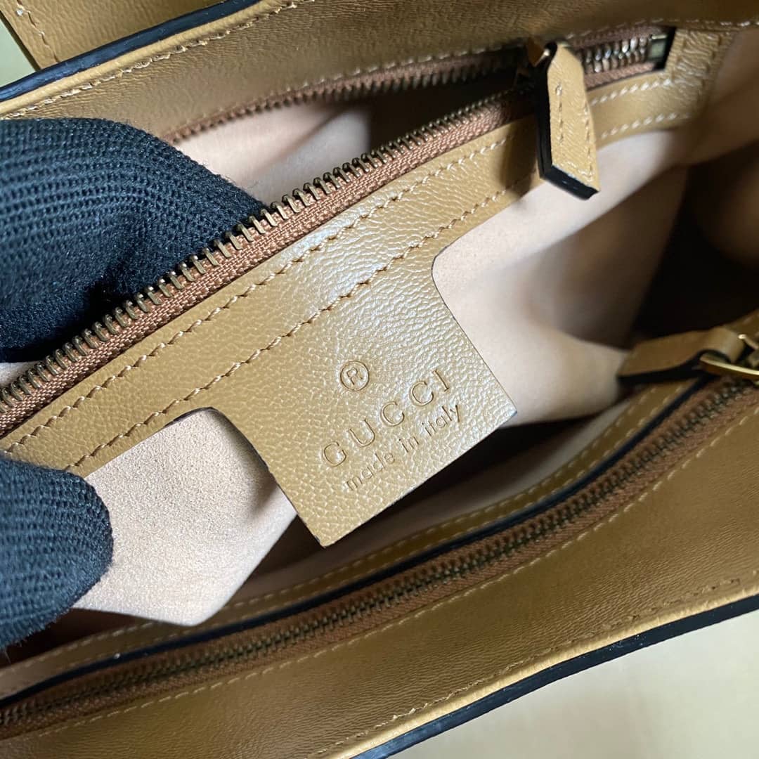 Gvc*1 Small Top With Double G Leather Handle Replica Bag 658450