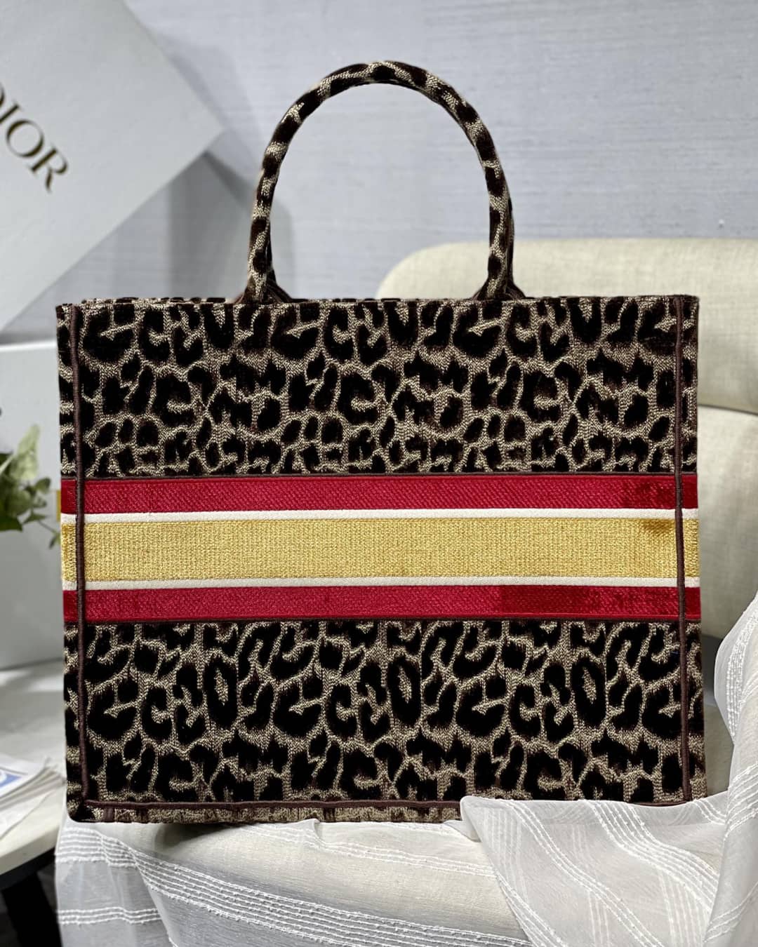 Chr1st1an D10r CD Book Embroidery Replica Tote