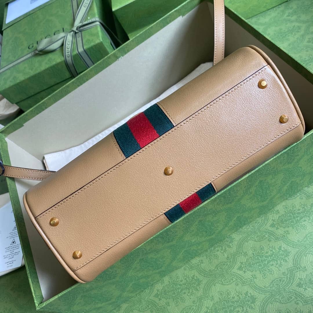 Gvc*1 Small Top With Double G Leather Handle Replica Bag 658450