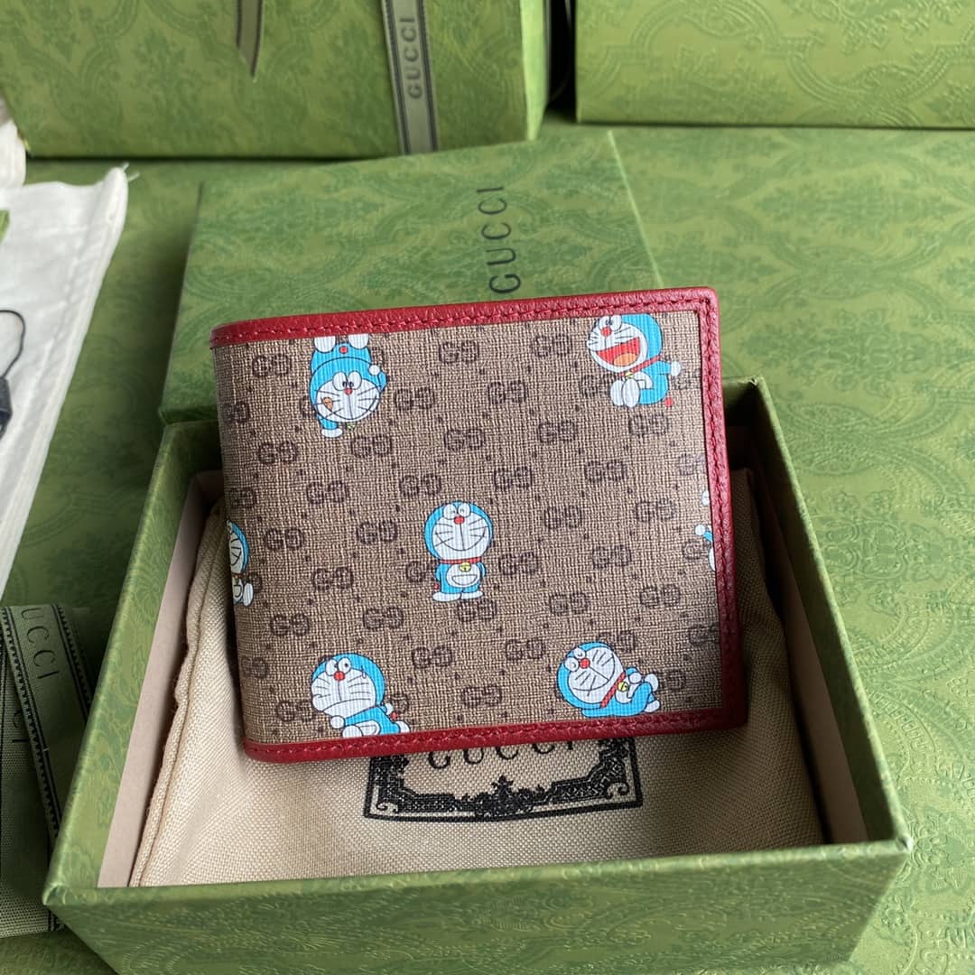 Gvc*1 X Doraemon Bi-Fold Wallet Replica 647802