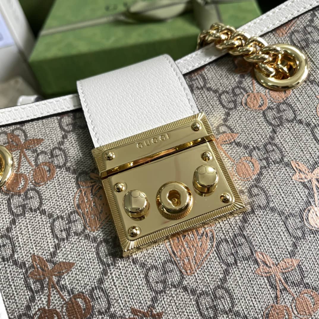 Gvc*1 Padlock Small Berry Tote Replica 498156