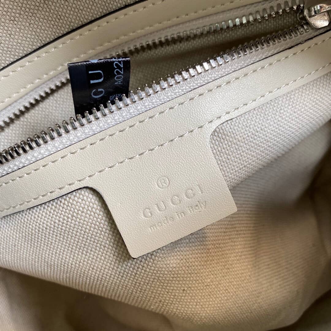 Gvc*1 GG Svp*me Leather Shoulder Bag Replica White 626363