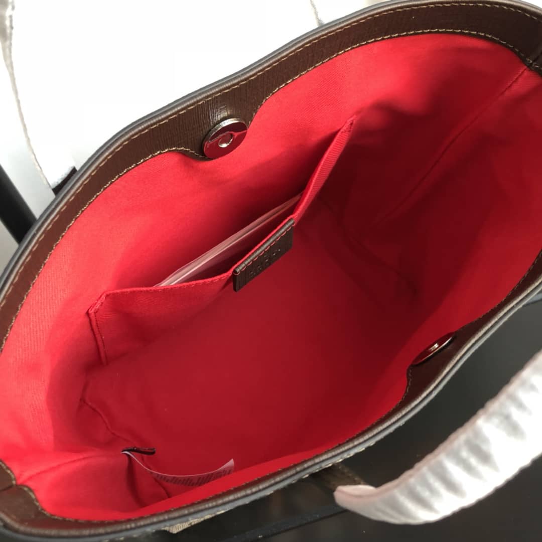 Gvc*1 Children GG Svp*me Canvas Replica Tote Brown 410812